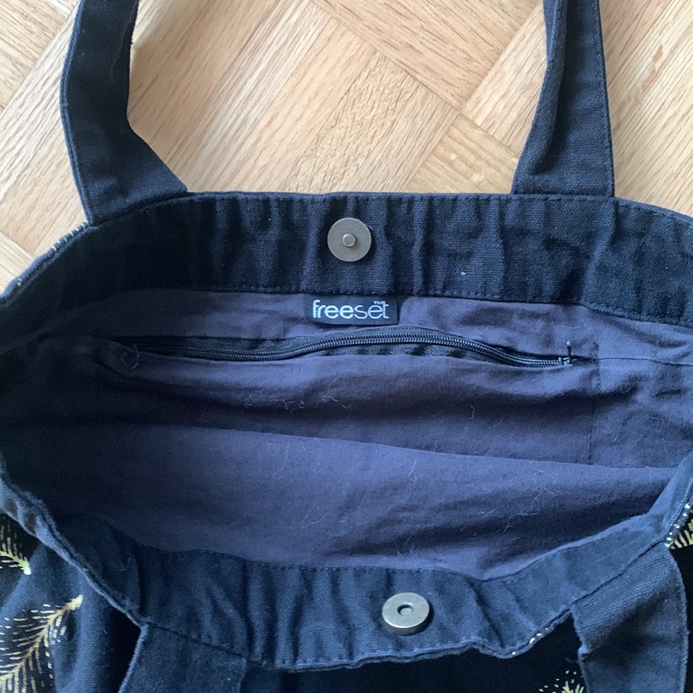 Cute feather print tote bag - Picture 4 of 5